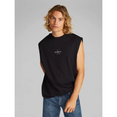 Abbildung von Calvin Klein Jeans Monologo Sleeveless TEE Top, Herren, Größe: XL, Black