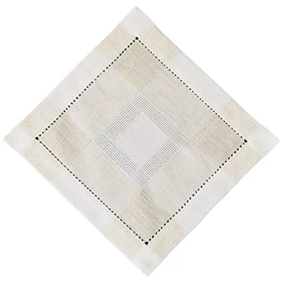 Abbildung von matches21 HOME &amp; HOBBY Tischdecke Mitteldecke Leinenoptik Hohlsaum 35x35cm (1 tlg)