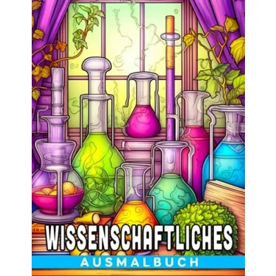 Abbildung von Wissenschaftliches Ausmalbuch: Chemische Experimentesammlung mit über 30 Illustrationen Ein Zeichenbuch zur Entspannung bei jeder Gelegenheit.