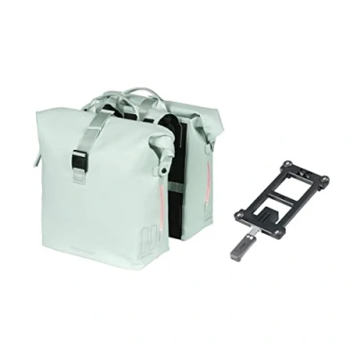 Abbildung von Doppelpacktasche Basil SoHo Nordlicht Inkl. MIK 41 Liter 31 X 13 37 Cm Moos Grün