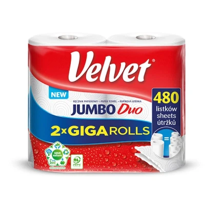 Abbildung von Handtuch Jumbo Duo Zellulose weiß 2 lagig 1 Stk.