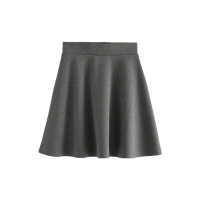 Abbildung von Next Jersey Stretch Pullon School Skater Skirt Alinienrock für Kinder, Größe: 98, Grey