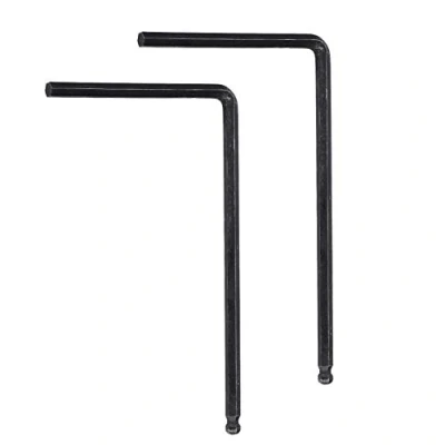 Abbildung von Gitarrenschlüssel, 2 Stück Metallschlüssel Werkzeug 4mm / 5mm Kugelkopf für Akustikgitarre( Schwarzes 4mm)