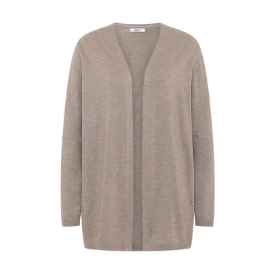 Abbildung von Cecil Offene Strickjacke, Damen, Größe: XXL, Braun