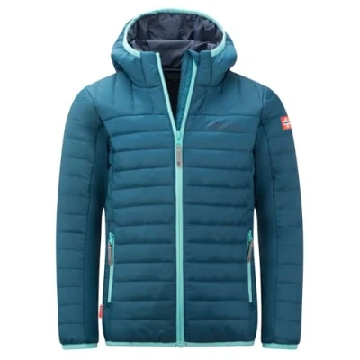 Abbildung von Trollkids Kinder Steppjacke Eikefjord, Dunkel Marine/Arktisblau/Mystisches Blau, Größe 164