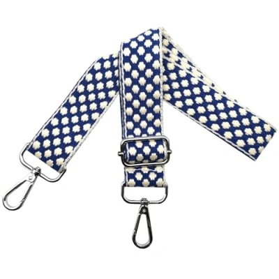 Abbildung von Taschengurt Verstellbarer Schultergurt für Taschen, Taschengurte zum Wechseln, Damen Tragegurt Breit 3.8cm mit Silber Karabiner, Schulterriemen, Tasche Schultertasche Blau Basis, O14