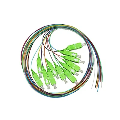 Abbildung von LINK LKSC12APC Set Kabel Pigtail Glasfaser Bunt Sc APC Singlemode 9/125 Os2 Simplex 2 Mt 12 Stück