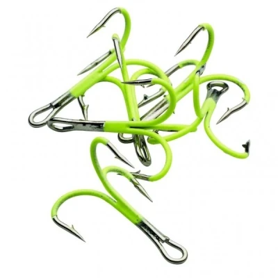 Abbildung von Kinetic Treble Sea Hook #2 Drillinge (6 Stück) Drillingshaken