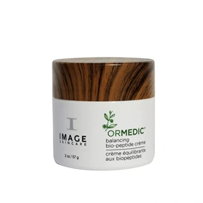 Abbildung von Kollagen Gesichtscreme Image Skincare Ormedic Bio Peptide Nachtcreme 57g Hyaluron Gesichtspflege mit Sheabutter für die Nacht