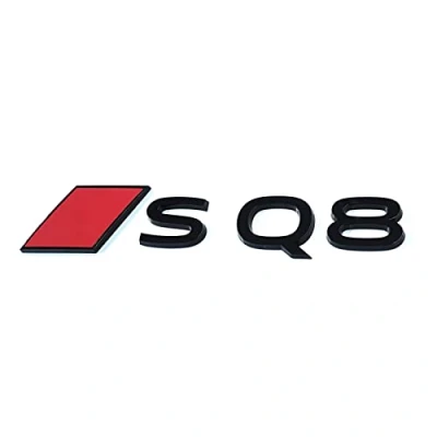 Abbildung von Audi 4KE853740C5FQ Schriftzug SQ8 Aufkleber Emblem Logo, schwarz/rot