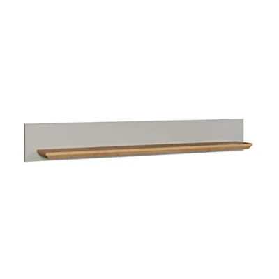 Abbildung von trendteam smart living Wandboard Wandregal Bücherleiste Wohnzimmer Landside Aufbaumaß (BxHxT) 153 x 22 cm Farbe Lichtgrau mit Artisan Eiche 2118481F4