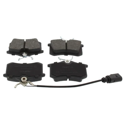 Abbildung von MAPCO 6673 Bremsbelagsatz Hinterachse inkl. Verschleißwarnkontakt mit Anti Quietsch Blech VOLKSWAGEN: Sharan I, FORD: Galaxy Mk1 MPV, SEAT: Alhambra I