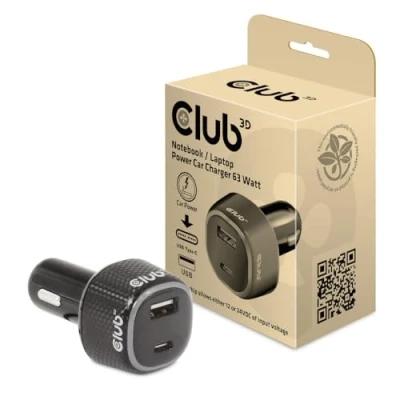 Abbildung von Club3D CAC 1922 NoteBook/Laptop 12V KFZ Ladegerät 63 Watt
