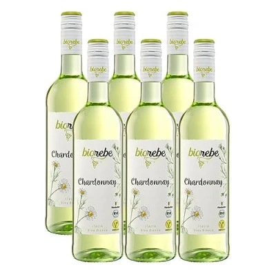 Abbildung von BioRebe Chardonnay Weißwein trocken IGP, 6er Pack (6 x 0.75l)