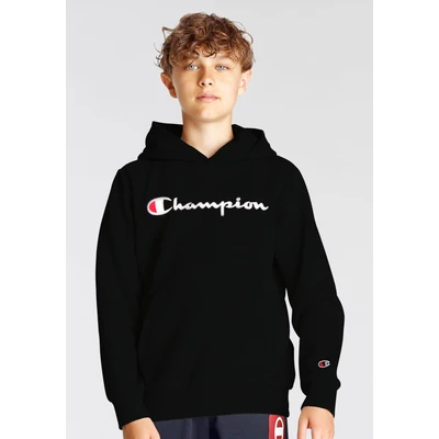 Abbildung von Champion Icons Hoodie Contrast LOGO Unisex Kapuzenpullover für Kinder, Größe: 162/167, New black