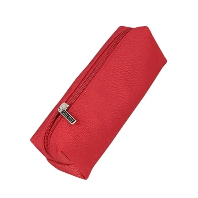 Abbildung von Online Premium Schlampermäppchen/Pencil Case Rot I Stylisches Schlamperetui für Jungen &amp; Mädchen Federmäppchen mit praktischem Reißverschluss 1 Fach Ideal Schule, Uni Büro