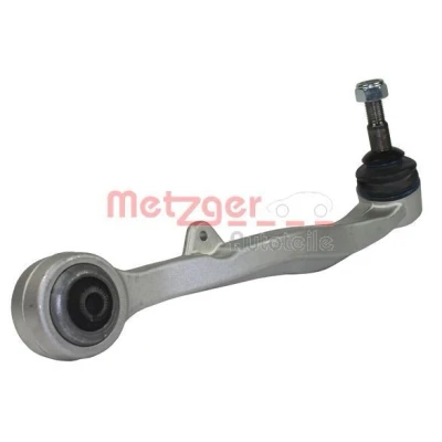 Abbildung von METZGER 58019702 Querlenker KIT + mit Gummilager, Trag /Führungsgelenk Vorderachse rechts, unten, hinten Aluminium BMW: 5 Limousine
