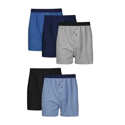Abbildung von Hanes ComfortSoft Herren Unterwäsche, Boxershorts aus weichem Strick, feuchtigkeitsableitend, Jersey Boxershorts, Multipack (Farben können variieren), 5 Stück, XX Large