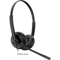 Abbildung von Yealink Headset YHS34 Dual Zwei Ohr Kopfhörer mit RJ Anschlußkabel