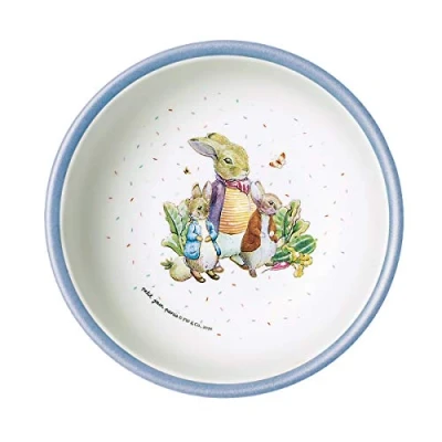 Abbildung von Petit Jour Paris Schüssel Peter Rabbit Blau für ein gesundes Frühstück! Mehrfarbig BP707BP