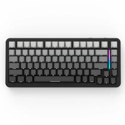 Abbildung von ATTACK SHARK M86 Gasket Mechanische Tastatur, 75% Tri Mode (BT/2,4 G/USB C) Kabellose RGB Gaming Seitlich Graviert, Hot Swap, Vorgeschmierte Lineare Schalter, 4000 mAh Schwarzer Farbverlauf