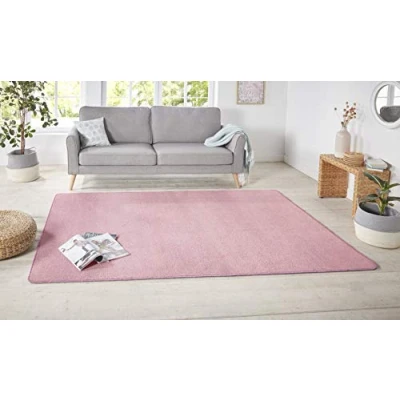 Abbildung von HANSE Home Teppich &quot;Shashi&quot;, rechteckig, Kurzflor, Unifarben, Teppich, Weich, Esszimmer, Kinderzimmer, Flur