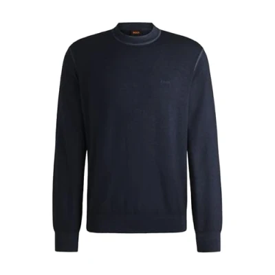 Abbildung von BOSS Astefano Strickpullover, Herren, Größe: Medium, Dark blue four