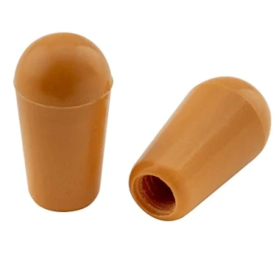 Abbildung von Musiclily Pro Metrisch 3,5mm 3 Weg Toggle Schalter Knopf für Korea Epiphone Les Paul E Gitarre, Amber(2er Set)