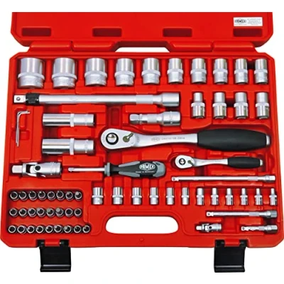 Abbildung von FAMEX Steckschlüssel &quot;580 16 S PROFESSIONAL&quot;, (Set, 66 St.), mit 108 Feinzahnknarren, Ratschenkasten, Nusskasten, extrem belastbar