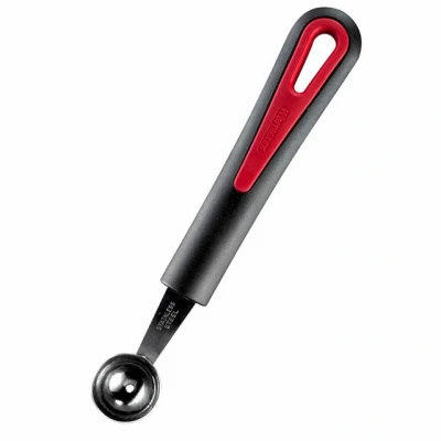 Abbildung von Westmark Aushöhl Löffel/Obst und Gemüse Kugelformer, ø 26 mm, Länge: 17,3 cm, Rostfreier Edelstahl/Kunststoff, Gallant, Schwarz/Rot, 29222270