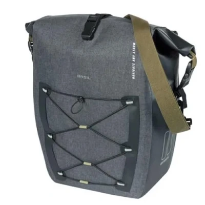 Abbildung von Fahrradtasche Basil Navigator Storm L 25 31 Liter 46 X 36 18 Cm Schwarz
