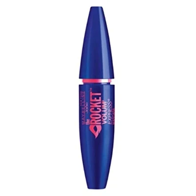 Abbildung von Maybelline New York Mascara Volum&#039; Express The Rocket Blackest Black/Wimperntusche Schwarz mit 800% mehr Volumen, inkl. Volume Load Wimpernbürste, 1 x 9,6 ml