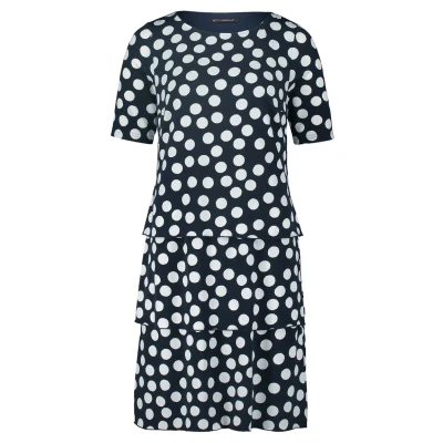 Abbildung von Betty Barclay À Volants Manches Courtes Freizeitkleid, Damen, Größe: 36, Bleu blanc