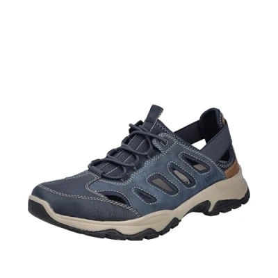 Abbildung von Rieker Herren B8366 Slipper, Blau, 46 EU