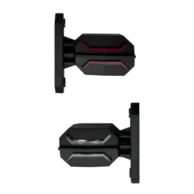 Abbildung von MelTruck 2x LED Umrissleuchte Positionsleuchte Dragon 12V 24V E9 für LKW Anhänger Kurz Arm