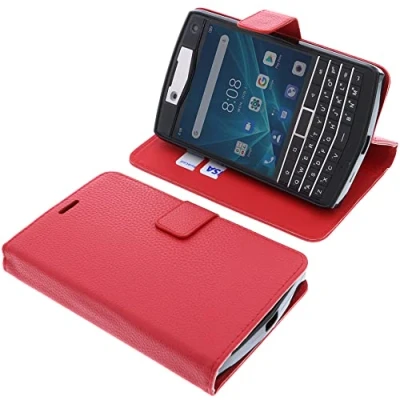 Abbildung von foto kontor Tasche kompatibel mit Unihertz Titan Book Style rot Schutz Hülle Buch