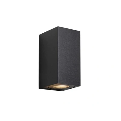 Abbildung von Außenwandlampe Canto Maxi Kubi 2 Seaside, schwarz GU10 17 cm