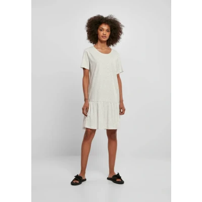 Abbildung von Urban Classics Valance Jerseykleid, Damen, Größe: Small, Lightgrey