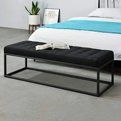 Abbildung von pro.tec Polsterbank, »Salta« Sitzbank Metall 120 x 40 38 cm Schwarz