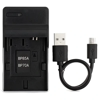 Abbildung von SLB 70A USB Ladegerät für Samsung AQ100, DV100, DV101, DV150F, DV90, ES80, ES90, ES95, SL605, PL120, TL105, TL110, TL205, WB30F, WP10 Kamera und Mehr