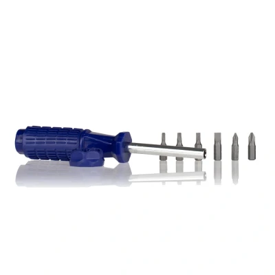 Abbildung von ALCA 454000 Bit Schraubendreher 7 PH1(x2), PZ3(x2), SL5, SL7 Kreuzschlitz (PH), Pozidriv (PZ), Schlitz magnetisch