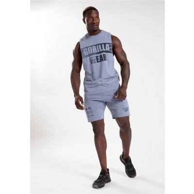 Abbildung von Gorilla Wear Lopez DROP Top, Herren, Größe: XXL, Stonewash blue