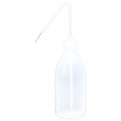 Abbildung von hünersdorff Spritzflasche 500ml, LD PE, lebensmittelgeeignet, für besonders feine Dosierung, mit stabilem Spritzrohr, Küche, Labor oder Hobby, transparent