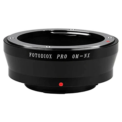 Abbildung von Fotodiox Pro Lens Mount Adapter Compatible with Olympus OM 35mm Film Lenses on Samsung NX Cameras