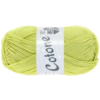 Abbildung von LANA GROSSA Cotone Baumwollbasicgarn Handstrickgarn aus 100% Baumwolle 50g Wolle zum Stricken &amp; Häkeln 125m Garn
