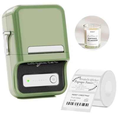 Abbildung von Niimbot B21, Tragbarer kabelloser Bluetooth Etikettendrucker, 20 50mm, Etikettendrucker