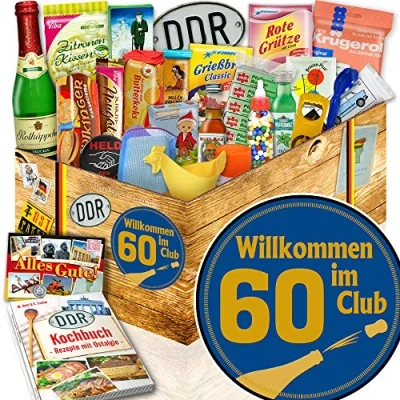 Abbildung von Wilkommen im Club 60 ++ Geschenk 60. Geburtstag 24 tlg. Set DDR