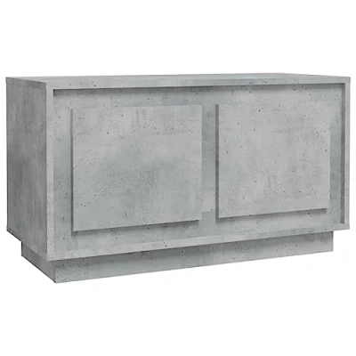 Abbildung von vidaXL TV Schrank, Fernsehschrank mit viel Stauraum, Lowboard für Fernseher Wohnzimmer, Fernsehtisch HiFi Schrank Möbel, Betongrau Holzwerkstoff