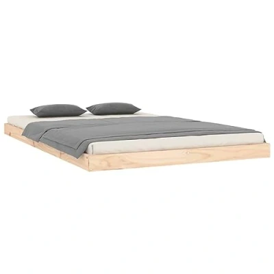 Abbildung von vidaXL Massivholzbett Doppelbett Bettgestell Bett Holzbett Bettrahmen Lattenrost Schlafzimmerbett Schlafzimmermöbel 120x200cm Kiefer