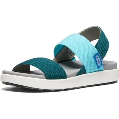 Abbildung von KEEN Damen Elle Backstrap Keilsandale, Sea Moss/Ipanema, 40 EU